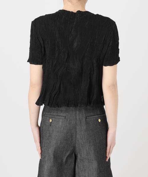 Gongdid Design(ゴンディッドデザイン)の「【Gongdid Design】 Carry Over_Wavy_Crop Top:トップス(Tシャツ/カットソー・レディース・アイボリー/ブラック/ライトグレー・FREE)」の21枚目の写真