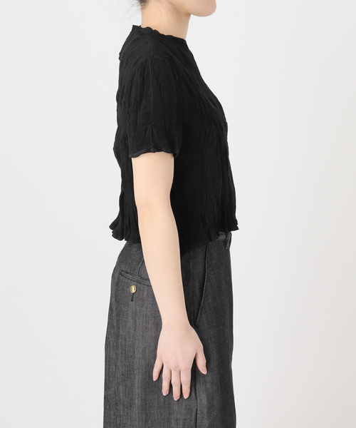 Gongdid Design(ゴンディッドデザイン)の「【Gongdid Design】 Carry Over_Wavy_Crop Top:トップス(Tシャツ/カットソー・レディース・アイボリー/ブラック/ライトグレー・FREE)」の22枚目の写真