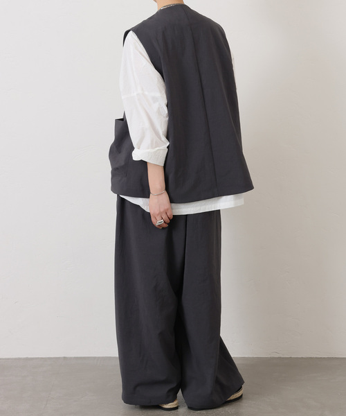 JOURNAL STANDARD LUXE（ジャーナルスタンダード　ラックス）の「トロピカル ヘムイージーパンツ（その他パンツ・レディース・チャコールグレー/ブラック・FREE）」の20枚目の写真