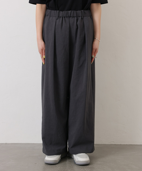 JOURNAL STANDARD LUXE（ジャーナルスタンダード　ラックス）の「トロピカル ヘムイージーパンツ（その他パンツ・レディース・チャコールグレー/ブラック・FREE）」の16枚目の写真