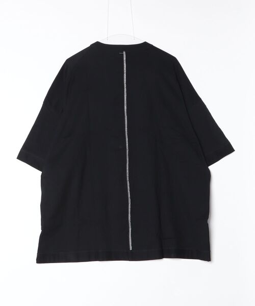 SHINYAKOZUKA(シンヤコヅカ)の「【SHINYAKOZUKA】 the mooned flower is stitched on your body(Tシャツ/カットソー・メンズ・ブラック・MEDIUM)」の2枚目の写真