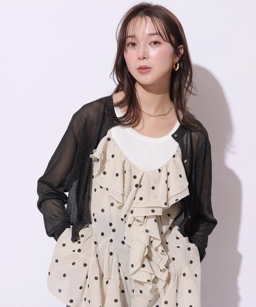 Mystrada(マイストラーダ)の「フリルキャミ(シャツ/ブラウス・レディース・ブラック/ベージュ・38/36)」の21枚目の写真