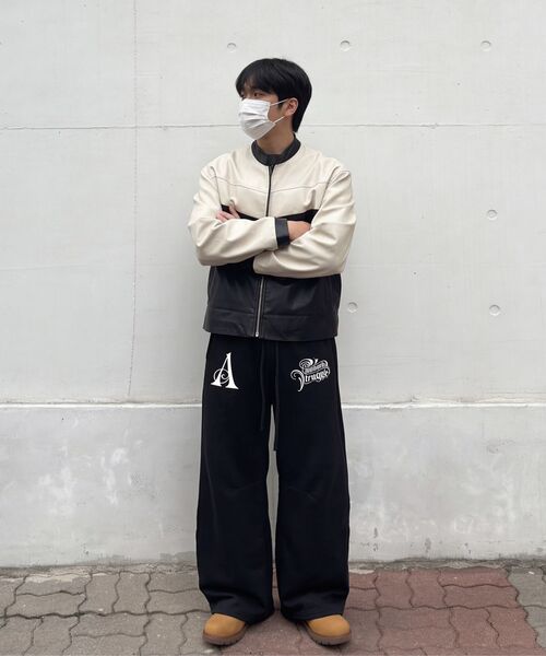 ARTISTWEAR（アーティストウェア）の「[ATW] アセントライン ワイドパンツ - 2カラー（スウェットパンツ・レディース・ブラック/グレー・MEDIUM/LARGE/X-LARGE/XX-LARGE）」の9枚目の写真