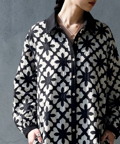 antiqua(アンティカ)の「長袖 刺繍 シャツワンピース(シャツワンピース・レディース・その他/その他1・ONESIZE)」の8枚目の写真