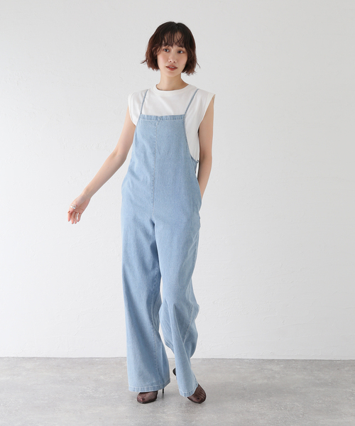 journal standard L'essage(ジャーナルスタンダードレサージュ)の「【BASERANGE/ベースレンジ】YUMI JUMPSUIT ジャンプスーツ(サロペット/オーバーオール・レディース・ブルー系その他・X-SMALL)」の13枚目の写真