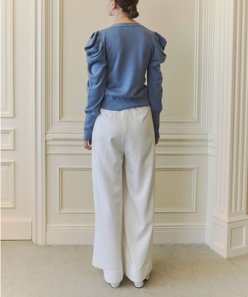 ORGUE(オルグ)の「Bijou button cardigan/ビジューボタンカーディガン(カーディガン/ボレロ・レディース・ブラック/アイボリー/ブルー/グレー・FREE)」の14枚目の写真