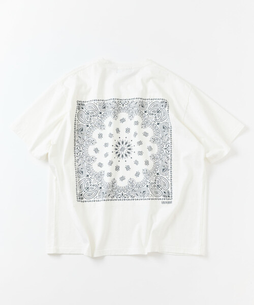 HAV-A-HANK(ハバハンク )の「HAV-A-HANK/ハバハンク HAV-A-HANK×FREAK'S STORE/ハバハンク 別注 バックプリント バンダナデザイン ピグメント クルーネックTシャツ(Tシャツ/カットソー・メンズ・ブラウン/ワインレッド/グリーン/ホワイト/チャコールグレー/ブルー・MEDIUM/LARGE/SMALL)」の20枚目の写真