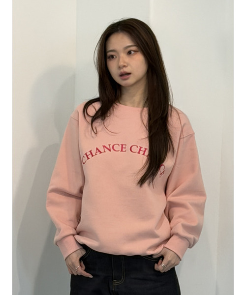 chancechance(チャンスチャンス)の「チャンスチャンス アーチロゴ スウェットシャツ(ピンク/裏起毛)(スウェット・レディース・その他・SMALL/MEDIUM)」の3枚目の写真