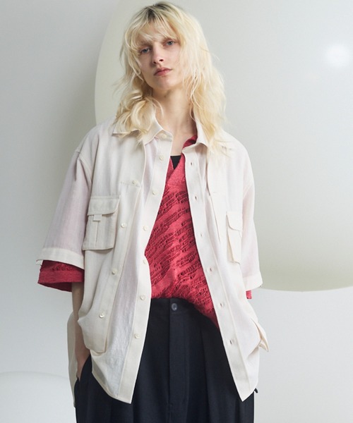 UNISEX》Layering Prime-Over Short Sleeve Work Shirt/レイヤリング