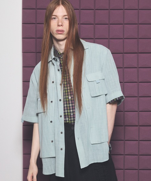 UNISEX》Layering Prime-Over Short Sleeve Work Shirt/レイヤリング