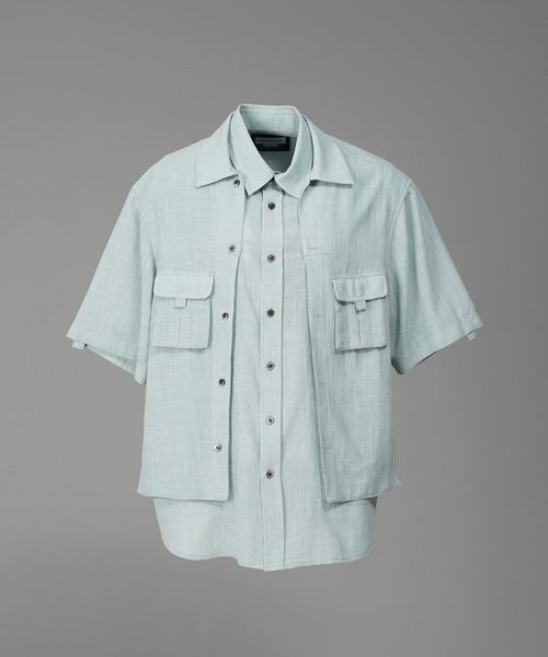 UNISEX Layering Prime-Over Short Sleeve Work Shirt — рубашка‑оверлей MAISON SPECIAL