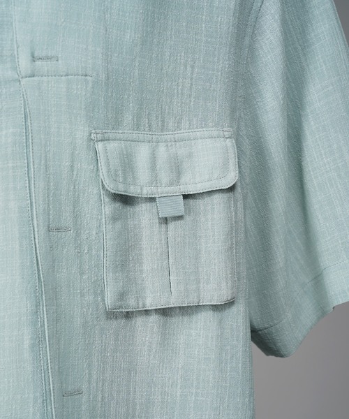 MAISON SPECIAL(メゾンスペシャル)の「《UNISEX》Layering Prime-Over Short Sleeve Work Shirt/レイヤリングプライムオーバーショートスリーブワークシャツ【MAISON SPECIAL/メゾンスペシャル】(シャツ/ブラウス・メンズ・ブラック/ライトブルー/パープル/ホワイト・0/1/2)」の20枚目の写真