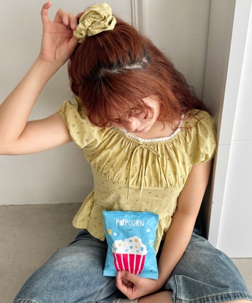 SOLLON.(ソルロン)の「リトルブーケギャザーブラウス(シャツ/ブラウス・レディース・ライトブルー/ピンク/イエロー/アイボリー・FREE)」の16枚目の写真