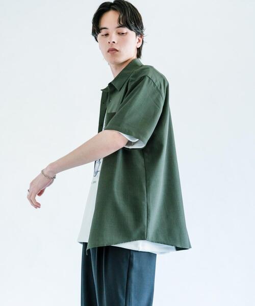 SENSE OF PLACE by URBAN RESEARCH(センスオブプレイスバイアーバンリサーチ)の「『イージーケア/速乾』クイックドライレギュラーカラーショートスリーブシャツ(シャツ/ブラウス・メンズ・ブラック/グリーン/ライトブルー/ライトベージュ・LARGE/MEDIUM)」の14枚目の写真