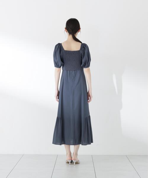 PROPORTION BODY DRESSING（プロポーションボディドレッシング）の「フロントギャザーパフスリーブワンピース / 1216140510（ワンピース・レディース・レッド/ダークグレー・MEDIUM/P/S/SMALL）」の13枚目の写真