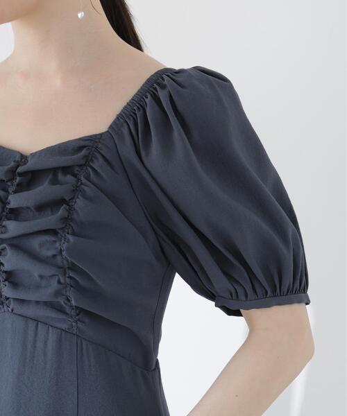 PROPORTION BODY DRESSING（プロポーションボディドレッシング）の「フロントギャザーパフスリーブワンピース / 1216140510（ワンピース・レディース・レッド/ダークグレー・MEDIUM/P/S/SMALL）」の15枚目の写真