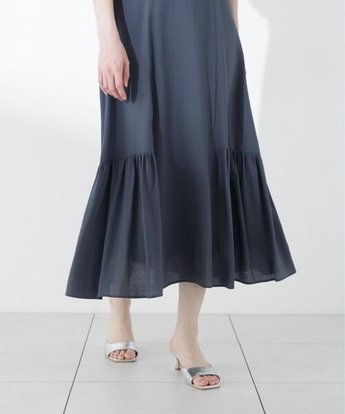 PROPORTION BODY DRESSING（プロポーションボディドレッシング）の「フロントギャザーパフスリーブワンピース / 1216140510（ワンピース・レディース・レッド/ダークグレー・MEDIUM/P/S/SMALL）」の16枚目の写真