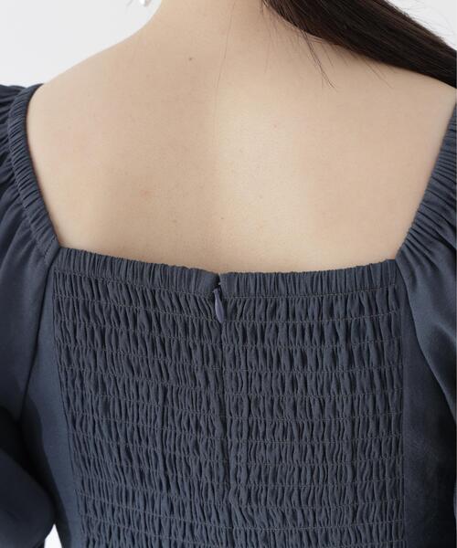 PROPORTION BODY DRESSING（プロポーションボディドレッシング）の「フロントギャザーパフスリーブワンピース / 1216140510（ワンピース・レディース・レッド/ダークグレー・MEDIUM/P/S/SMALL）」の3枚目の写真