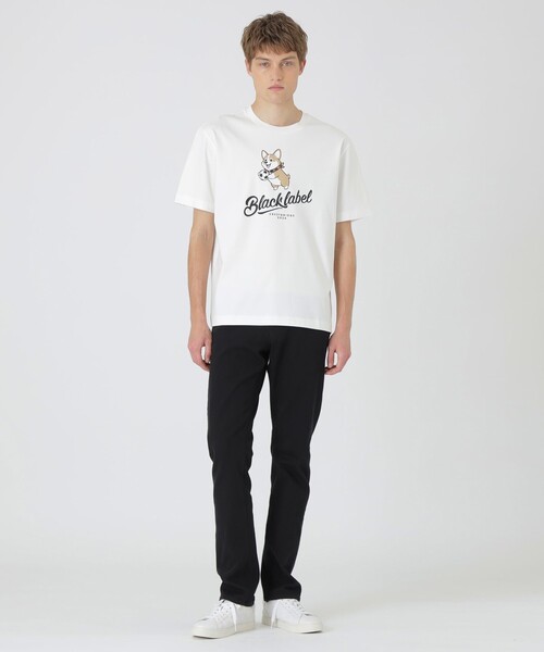 BLACK LABEL CRESTBRIDGE（ブラックレーベル・クレストブリッジ）の「【WEB・一部店舗限定】フットボールコーギーTシャツ（Tシャツ/カットソー・メンズ・ブラック/オフホワイト・S/XL/L/M）」の3枚目の写真