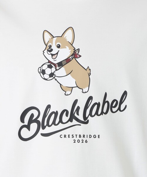 BLACK LABEL CRESTBRIDGE（ブラックレーベル・クレストブリッジ）の「【WEB・一部店舗限定】フットボールコーギーTシャツ（Tシャツ/カットソー・メンズ・ブラック/オフホワイト・S/XL/L/M）」の6枚目の写真