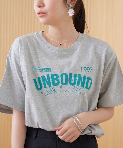 coen(コーエン)の「【汗染み軽減】 立体ロゴ風プリントTシャツ(Tシャツ/カットソー・レディース・ベージュ/オフホワイト/ライトグレー・M/L)」の14枚目の写真