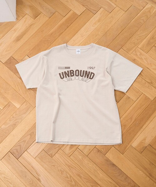 coen(コーエン)の「【汗染み軽減】 立体ロゴ風プリントTシャツ(Tシャツ/カットソー・レディース・ベージュ/オフホワイト/ライトグレー・M/L)」の18枚目の写真