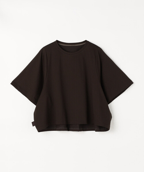 Gabardine K.T(ギャバジンケーティー)の「プレーティング天竺 テントラインプルオーバー(Tシャツ/カットソー・レディース・ブラウン/ブルー/ミント・9号)」の15枚目の写真