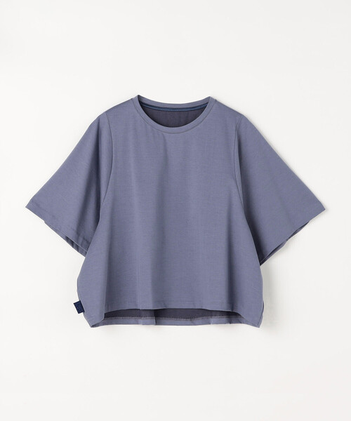 Gabardine K.T(ギャバジンケーティー)の「プレーティング天竺 テントラインプルオーバー(Tシャツ/カットソー・レディース・ブラウン/ブルー/ミント・9号)」の16枚目の写真