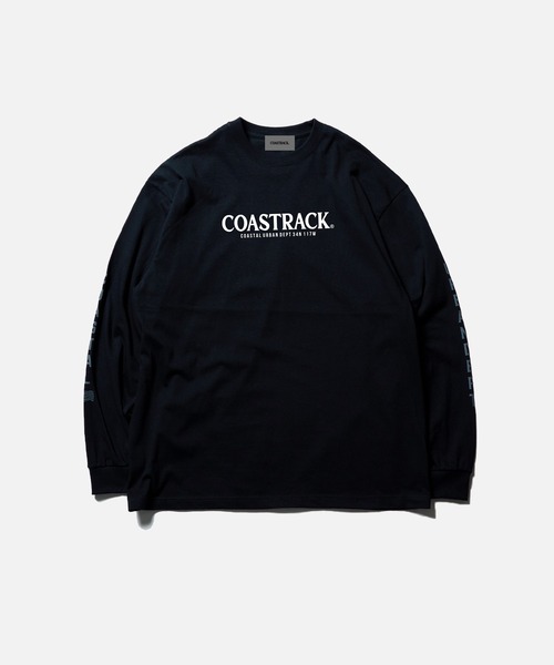 COASTRACK（コーストラック）の「CR Logo LST（Tシャツ/カットソー・メンズ・ブラック×ホワイト/ブラック×グレー/ホワイト×ライトグレー・MEDIUM/LARGE/X-LARGE/XX-LARGE）」の3枚目の写真