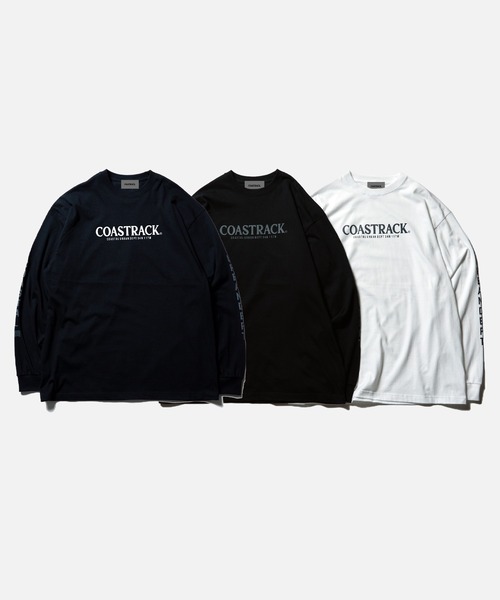 COASTRACK（コーストラック）の「CR Logo LST（Tシャツ/カットソー・メンズ・ブラック×ホワイト/ブラック×グレー/ホワイト×ライトグレー・MEDIUM/LARGE/X-LARGE/XX-LARGE）」の5枚目の写真