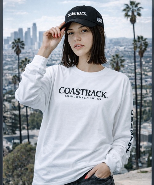 COASTRACK（コーストラック）の「CR Logo LST（Tシャツ/カットソー・メンズ・ブラック×ホワイト/ブラック×グレー/ホワイト×ライトグレー・MEDIUM/LARGE/X-LARGE/XX-LARGE）」の9枚目の写真