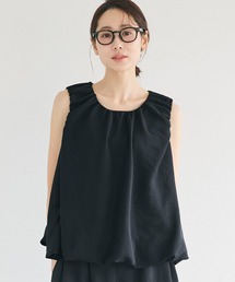 バルーンノースリーブブラウス