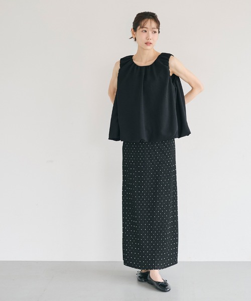 coca(coca)(コカ)の「バルーンノースリーブブラウス(シャツ/ブラウス・レディース・チャコール/ホワイト・L/M/S)」の22枚目の写真