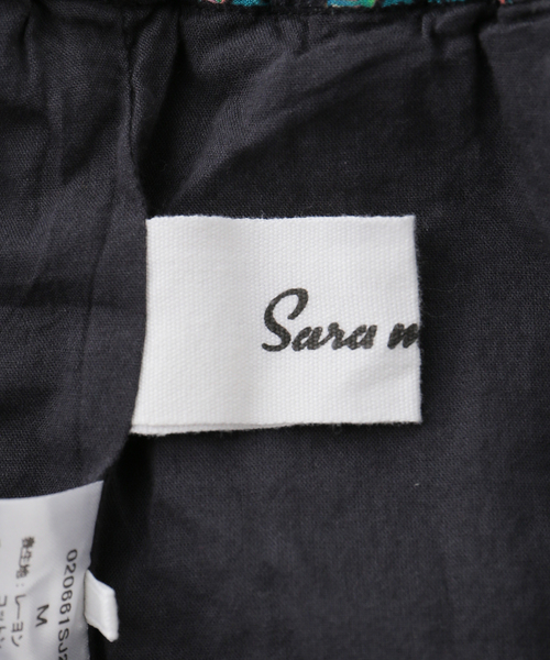 sara mallika（サラ マリカ）の「【SARA MALLIKA/サラマリカ】 Cotton Viscorese Border Prin（その他パンツ・レディース・ブラック・MEDIUM）」の5枚目の写真