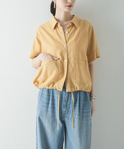 ラミーレーヨンハーフスリーブシャツ（シャツ/ブラウス）｜URBAN