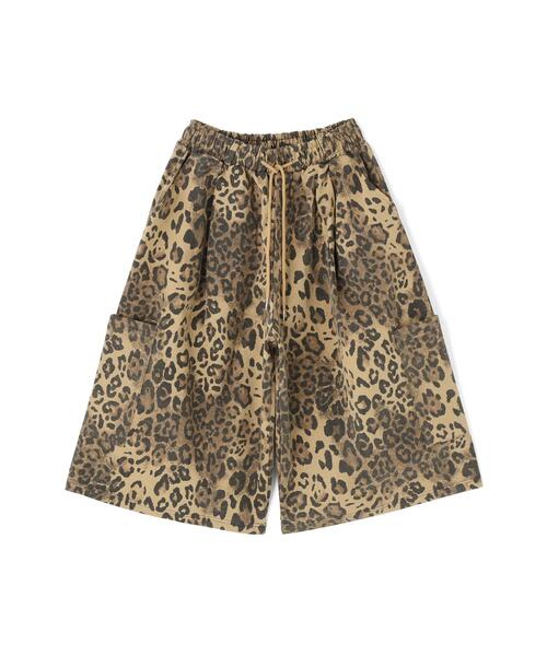 SIS（エスアイエス）の「SIS/エスアイエス/Leopard Short Pants（その他パンツ・レディース・ブラック/ベージュ・F）」の2枚目の写真