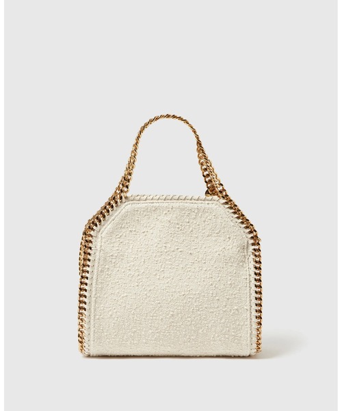 STELLA McCARTNEY(ステラマッカートニー)の「Falabella Charm-Embellished Mini Tote Bag / ファラベラ チャームディテール ミニ トートバッグ(ショルダーバッグ・レディース・ホワイト・ONE SIZE)」の3枚目の写真
