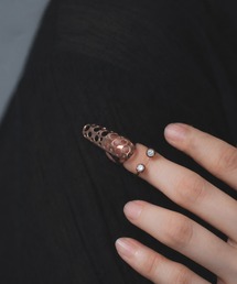 【O1jewelry オーワンジュエリー】 レディースリング シルバー925 淡水パール ファランジリング ネイルリング