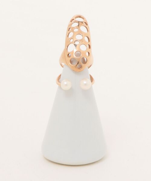 O1Jewerly（オーワンジュエリー）の「【O1jewelry オーワンジュエリー】 レディースリング シルバー925 淡水パール ファランジリング ネイルリング（リング・レディース・ゴールド/シルバー/ピンクゴールド・S/L）」の11枚目の写真