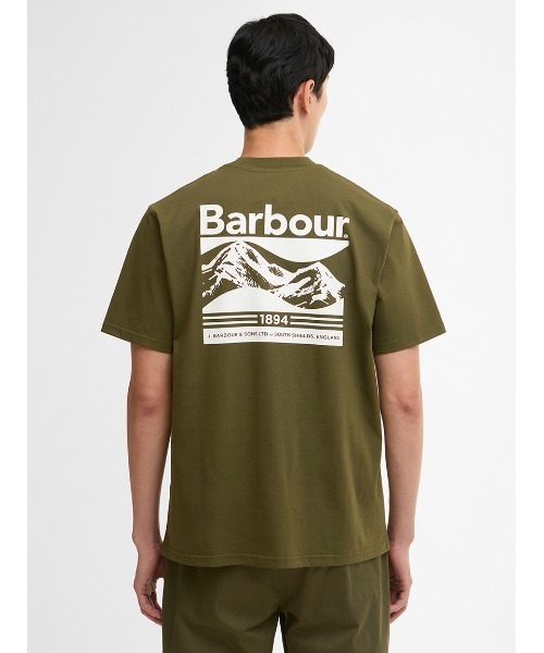Barbour(バブアー)の「Camberオーバーサイズ バックプリントTシャツ(Tシャツ/カットソー・メンズ・オリーブ/ホワイト・36/38/40/42)」の2枚目の写真
