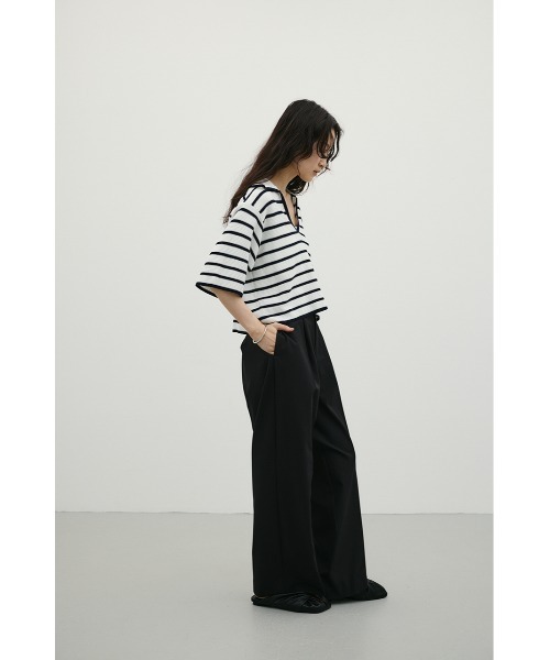 STYLEMIXER(スタイルミキサー)の「バックタックワイドパンツ(スラックス・レディース・ブラック/アイボリー/ブラウン・MEDIUM/SMALL)」の15枚目の写真