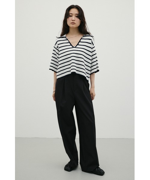 STYLEMIXER(スタイルミキサー)の「バックタックワイドパンツ(スラックス・レディース・ブラック/アイボリー/ブラウン・MEDIUM/SMALL)」の16枚目の写真