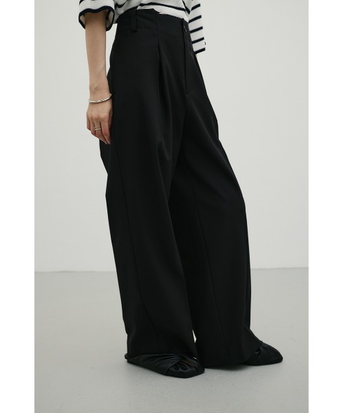 STYLEMIXER(スタイルミキサー)の「バックタックワイドパンツ(スラックス・レディース・ブラック/アイボリー/ブラウン・MEDIUM/SMALL)」の19枚目の写真
