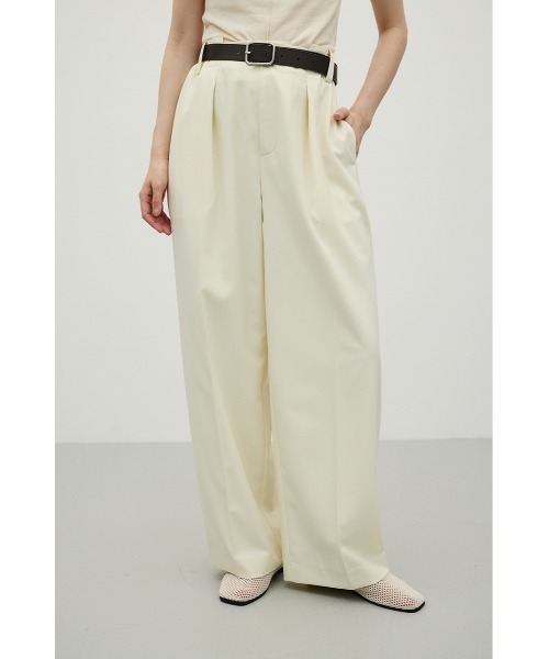 STYLEMIXER(スタイルミキサー)の「バックタックワイドパンツ(スラックス・レディース・ブラック/アイボリー/ブラウン・MEDIUM/SMALL)」の5枚目の写真