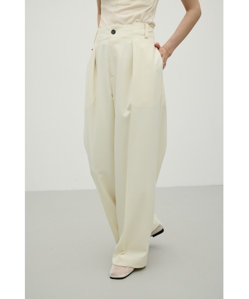 STYLEMIXER(スタイルミキサー)の「バックタックワイドパンツ(スラックス・レディース・ブラック/アイボリー/ブラウン・MEDIUM/SMALL)」の8枚目の写真