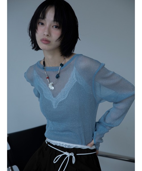 VACANCY(ヴァカンシー)の「カラフルストーンメタリックネックレス(ネックレス・レディース・シルバー・FREE)」の12枚目の写真