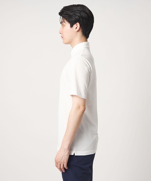 A DAY IN THE LIFE UNITED ARROWS(アデイインザライフユナイテッドアローズ)の「-吸水速乾-サーフニット ボタンダウン ポロシャツ<A DAY IN THE LIFE>(ポロシャツ・メンズ・ネイビー/コバルトブルー/ホワイト・L/M/S/XL)」の5枚目の写真