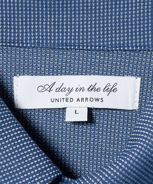 A DAY IN THE LIFE UNITED ARROWS(アデイインザライフユナイテッドアローズ)の「-吸水速乾-サーフニット ボタンダウン ポロシャツ<A DAY IN THE LIFE>(ポロシャツ・メンズ・ネイビー/コバルトブルー/ホワイト・L/M/S/XL)」の20枚目の写真