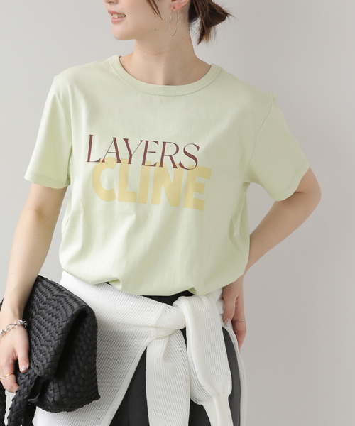 JOURNAL STANDARD relume(ジャーナルスタンダード レリューム)の「CLINEポップロゴTEE(Tシャツ/カットソー・レディース・ライトグリーン/チャコールグレー/ホワイト・FREE)」の3枚目の写真