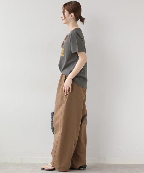 JOURNAL STANDARD relume(ジャーナルスタンダード レリューム)の「CLINEポップロゴTEE(Tシャツ/カットソー・レディース・ライトグリーン/チャコールグレー/ホワイト・FREE)」の10枚目の写真
